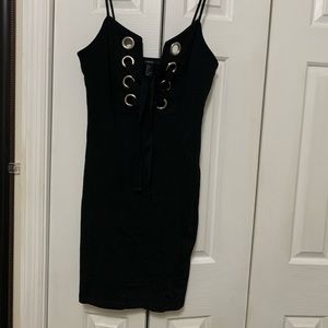 Front lace up dress